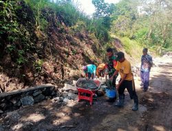 Karya Bakti Pembuatan Talud Wujud Kebersamaan Babinsa Kajuara Dan Warga Binaan