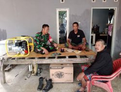Babinsa Koramil 01/Ajangale Komsos Dengan Kelompok Tani Samudra Di Desa Binaan