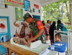 Peran Aktif Babinsa Sibulue Dampingi Posyandu Di Desa Binaan