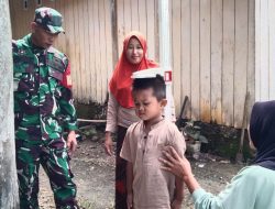Babinsa 11/Barebbo Melaksanakan Pendampingan Dan Pelayanan Posyandu Di Wilayah Binaan