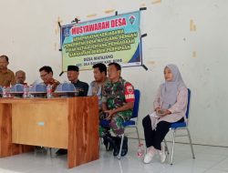 Babinsa Dua Boccoe Menghadiri Musdes Di Desa Binaan