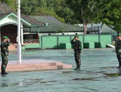 Kasrem 181/PVT Pimpin Upacara Bendera Mingguan Bulan November TA.2024