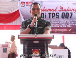 Dandim 1425/Jeneponto Hadiri Simulasi Pemungutan dan Penghitungan Suara Pemilukada 2024