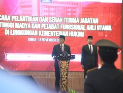 Dukung Penuh Asta Cita, Menteri Hukum Lantik 11 Pimpinan Baru