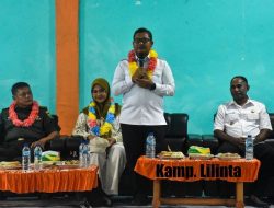 Pasi pers Kodim 1805/Raja Ampat Mendapingi PJS Bupati Raja Ampat Kunjungi Distrik di Kepulauan Sembilan dan Misool