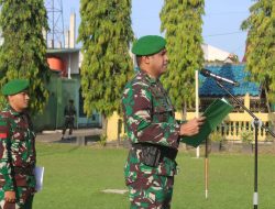 Dandim 1404/Pinrang Bertindak Sebagai Irup Pada Upacara Bulanan