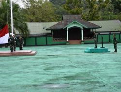 Kasi Log Kasrem 181/PVT Pimpin Upacara Bendera Tujuh Belasan Bulan November TA.2024