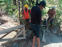 Babinsa Talle Koramil-05/Sinjai Selatan Kodim 1424/Sinjai Laksanakan Pendampingan Pembuatan Sumur Bor