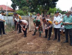 Wakili Dandim, Pasi Intel Kodim 1425/Jeneponto Hadiri Launching Gugus Tugas Polri Dalam Rangka Mendukung Ketahanan Pangan
