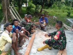 Babinsa Sidey Himbau Pekerjaan Bangunan Perhatikan Faktor Keamanan Saat Bekerja
