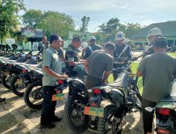 Gandeng POM 1-2/Bantaeng, Kodim 1425 Jeneponto Gelar Pengecekan dan Pemeriksaan Administrasi Kendaraan R2 dan R4