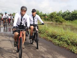 Perkuat Solidaritas, Rutan Pelaihari ikuti Gowes bersama antar UPT se-Kalsel di Rantau