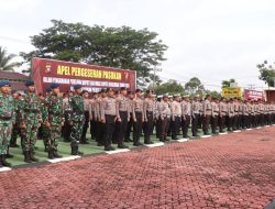 Apel Pergeseran Pasukan Operasi Mantap Praja Kapuas 2024 di Polres Bengkayang