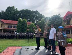 Dandim 1422/Maros Hadiri Apel Kesiapan Pengamanan TPS Operasi Mantap Praja Pallawa 2024