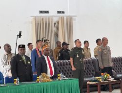 DANDIM 1703/DEIYAI MENGHADIRI SIDANG PARIPURNA DPRD KAB.PANIAI TAHUN ANGGARAN 2025