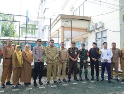 Dandim 1405/Parepare Hadiri Peninjauan Gudang Logistik Pemilu oleh Forkopimda Kota Parepare