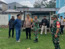 Pastikan Berjalan Lancar, Dandim 1422/Maros Bersama Kapolres Maros Tinjau Lokasi TPS di Wilayah Kab. Maros