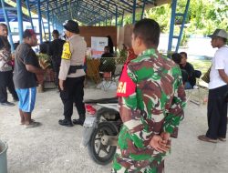 Babinsa Jajaran Kodim 1805/Raja Ampat Bersinergi Dengan Polresta Melaksanakan Pengamanan Pilkada Serentak Tahun 2024