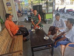 Babinsa Koramil 15/Tiro Ajak Warga Jaga Kondusivitas Pasca Tahapan Pilkada