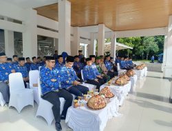 Personil Kodim 1405/parepare ikuti Upacara HUT Korpri ke-53 di Kabupaten Barru