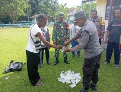 Babinsa Koramil 1805-03/Samate bersama Babinkamtibmas berhasil Mengamankan Miras Jenis Cap Tikus