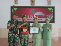 Dandim 1404/Pinrang Pimpin Upacara Pelepasan Prajurit Purna Tugas
