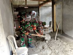 Mengatasi Kesulitan Rakyat, Babinsa Tanete Riattang Lanjutkan Pembangunan Rumah RLTH Di Kel. Jeppee