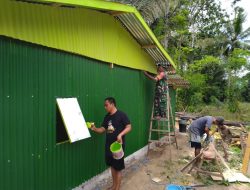 RTLH Wilayah Koramil 14/Libureng Kodim 1407/Bone Milik Bapak Salaming Memasuki Tahap Finishing