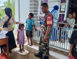 Babinsa 16/Tonra Aktif Dalam Pendampingan Posyandu Demi Mewujudkan Balita Sehat Bebas Stunting