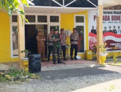 Danramil 06/Awangpone Bersama Kapolsek Pimpin Apel Gabungan TNI-Polri Pengamanan Pilkada 2024