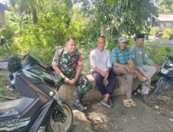 Manfaatkan Waktu, Babinsa Koramil 06/Awangpone Komsos Dengan Warga Binaan