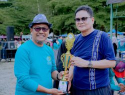 Rangkaian Peringatan HKN,Bupati Barru Ir Suardi Saleh Ikuti Senam Bersama di Alun-Alun