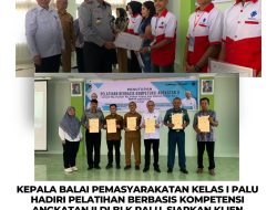 Kepala Balai Pemasyarakatan Kelas I Palu Hadiri Pelatihan Berbasis Kompetensi Angkatan II di BLK Palu, Siapkan Klien Pemasyarakatan untuk Dunia Kerja