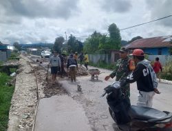 MANUNGGAL BERSAMA MASYARAKAT, DANRAMIL KORAMIL 1703-02/TIGI PANTAU PENGECORAN BAHU JALAN MASYARAKAT