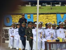 Ucapkan Selamat,Dandim 0907/Trk Hadiri Upacara Peringatan Hari Armada RI Tahun 2024
