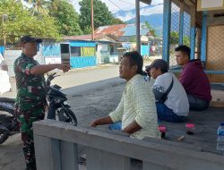 Jaga Hubungan Baik, Babinsa Koramil 1801-01/Manokwari Komsos Dengan Warga Binaannya