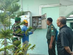 Cek instalasi Listrik, Dandim Aceh Selatan : Upaya Meminimalisir Resiko Musibah Bagi Prajurit dan Keluarga Besarnya