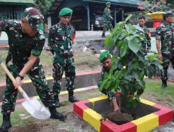 Kasdam XIV/Hasanuddin Lakukan Kunjungan Kerja dan Penanaman Pohon di Wilayah Kodim 1405/Parepare