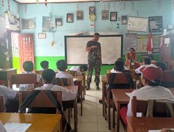 Danpos Ramil 08/Sungai Geringging Berikan Wawasan Kebangsaan di SDN 15 Sungai Geringging