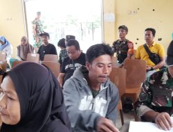 Kodim 1620/Loteng Gelar Bakti Sosial Pembuatan Akta Kelahiran di Kecamatan Pringgarata