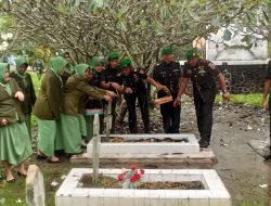 Peringati Hari Juang TNI AD Ke-79 Kodim 1404/Pinrang Dan Yonif 721/Mks Gelar Ziarah Rombongan Ke TMP Palia