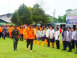Puluhan Anggota Kodim 1707/Merauke Ikuti Apel Kesiapsiagaan Bencana