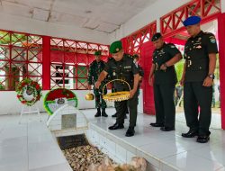 Kodim Gelar 0107/Aceh Selatan Ziarah Rombongan Peringati Hari Juang TNI AD 2024