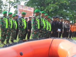 Personel Kodim 1405/Parepare mengikuti Apel Gelar kesiapsiagaan terhadap Bencana Tahun 2024