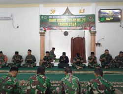 Semangat Juang TNI AD, Prajurit Kodim 0107/Asel Gelar Doa Bersama Sebagai Refleksi Diri dan Wujud Rasa Syukur Kepada Allah SWT