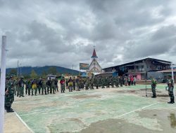 KARYA BHAKTI DAN PENGOBATAN GRATIS DALAM RANGKA HARI JUANG TNI AD DI WILAYAH TERITORIAL KODIM 1704/DEIYAI