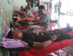 Dandim Loteng Pimpin Upacara Peringatan Hari Juang TNI AD dan Gelar Bakti Sosial Untuk Masyarakat