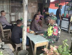 Babinsa dan Bhabinkamtibmas Geumpang Jalin Komunikasi dengan Tokoh dan Warga Demi Kondusivitas Wilayah