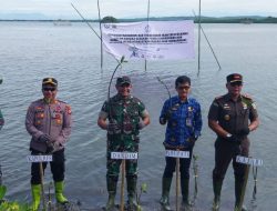 Dandim 1404/Pinrang Bersama Forkopimda Pinrang Hadiri Gerakan Peduli Lingkungan Dan Memasyarakatkan Makan Ikan