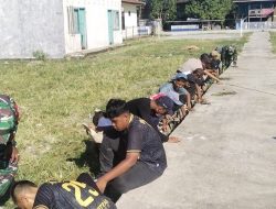 Koramil-08 Kodim 1404/Pinrang Bersama Warga Kerja Bakti Normalisasi Saluran Air